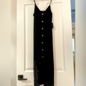 Express dress with front slit. Never worn with tags. Size medium.